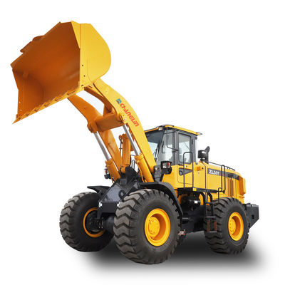 ZL50T 162KW 5T 3.1M3 τροχοφόρος εμπρόσθιος φορτωτής με κινητήρα ντίζελ Weichai