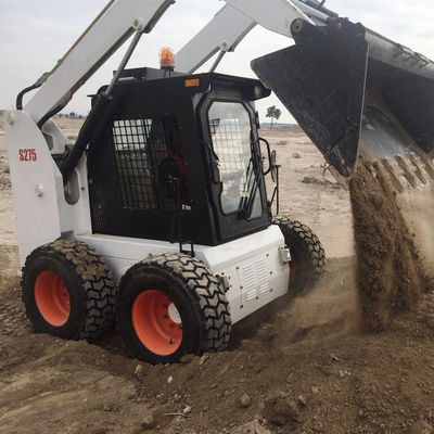275F 55KW 0,7 τόνων συμπαγές φορτιστή οδήγησης οδήγησης 0,53M3 με σύστημα μεταφοράς ισχύος