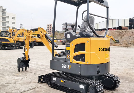 ZG017SMini Excavator Εργονομικό σχεδιασμό με ευρύχωρο χώρο οδήγησης